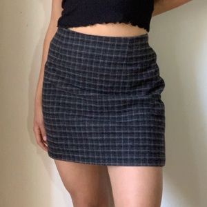 Vintage Style Checkered Skirt